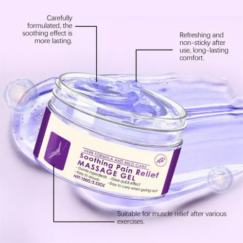 Kresin Joint Pain Gel Purple Gel, Kresin Soothing Pain Massage Gel Neck 100g 1-5 - Picture 7 of 17