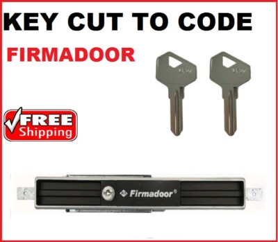 2 x Firmadoor Garage Roller Door Keys Cut To Code Number Firmadoor key ...