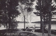 Camp Warren on Bass Lake Cohasset Minn Posted Real Photo RRPC Vintage Post Card