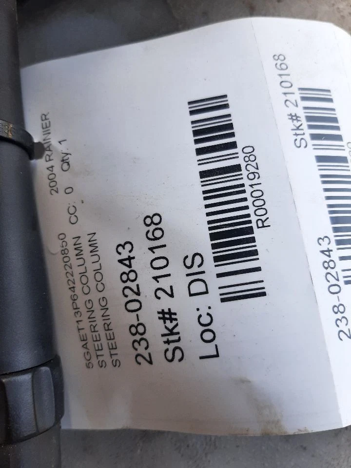 Steering Column Floor Shift Without Adjustable Pedals 02-05 GMC Envoy 26110668 - Image 4 of 4