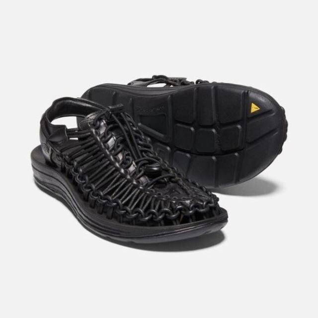 Scarpe sandalo con cinturino nuove $245 KEEN Uneek pelle premium nere 1024961 donna 11