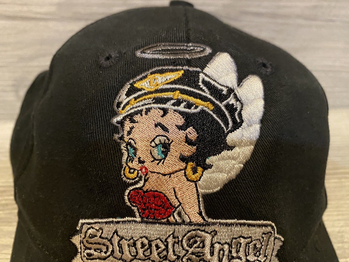 Betty boop hat bling rhinestone diamonds street angel vintage Red hat Beanie NWT Elegant Pink Green Jeweled Country Western Style Couture  main image 4