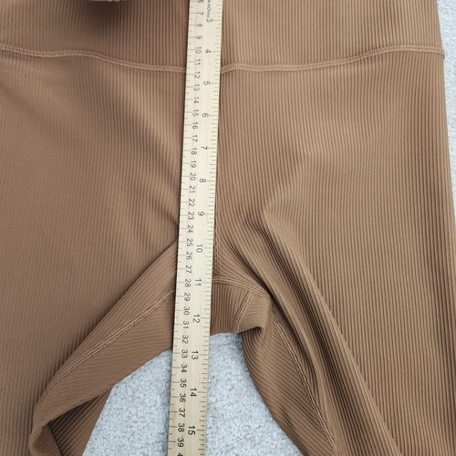 Athleta Women Medium Elation Rib Tight Brown - Picture 9 of 11