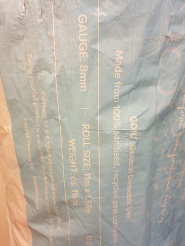 Carpet underlay Footfall Life 8mm luxury brand made UK 15sqm FREE DELIVERY - Picture 8 of 9