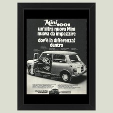 Anni ' 70  * Pubblicità Originale "Mini 1001, Innocenti" Cornice
