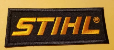 BURNSEYS CUSTOMS STIHL Embroidered Patch approx 1.25x3.75"