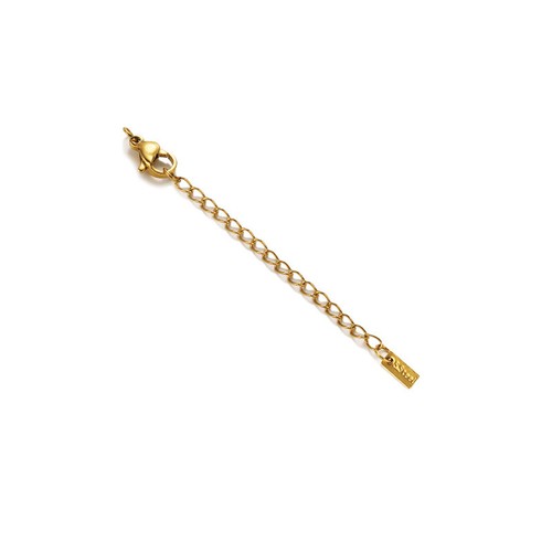 30pcs/lot Gold Stainless Steel Chain Extenders with Jump Rings and Clasps - Picture 6 of 12