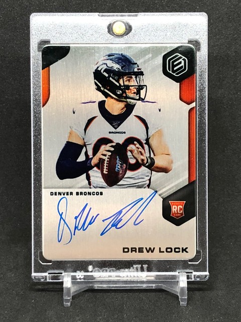 2019 Drew Lock PANINI ELEMENTS TRUE ROOKIE CARD AUTO AUTOGRAPH RC SP d 
