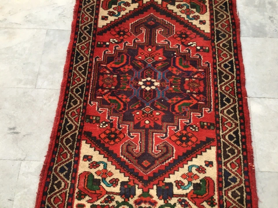 Afghan Rug, Vintage Rug, Hand knotted Rug, Boho Rug, Oushak Design Rug,2x4 ft - Image 2 of 4