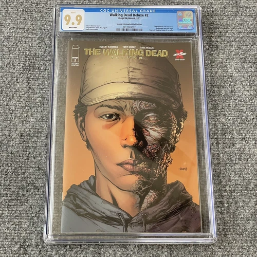 Walking Dead Deluxe #2 Glenn 9.9 Mint 2nd Print Gold Foil  Clementine