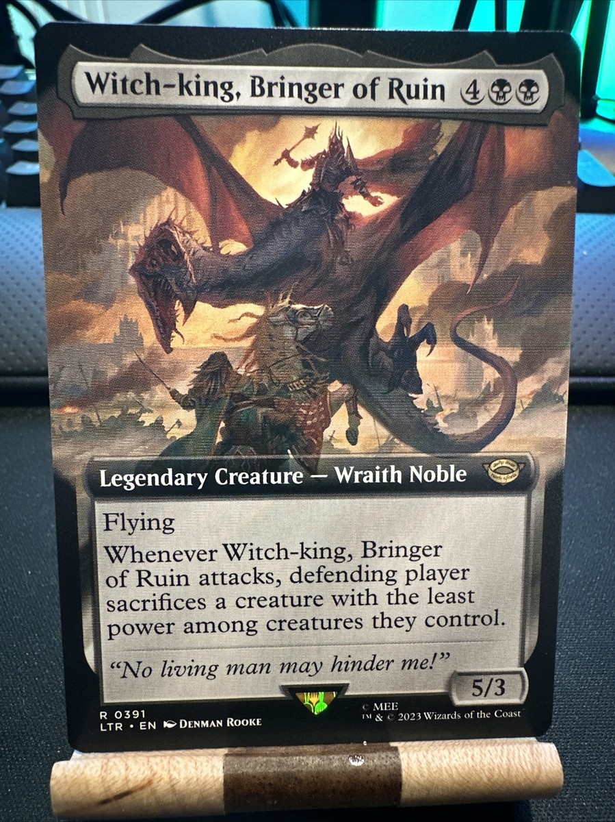 MTG - Witch-King, Bringer of Ruin **EXTENDED ART LOTR** | eBay