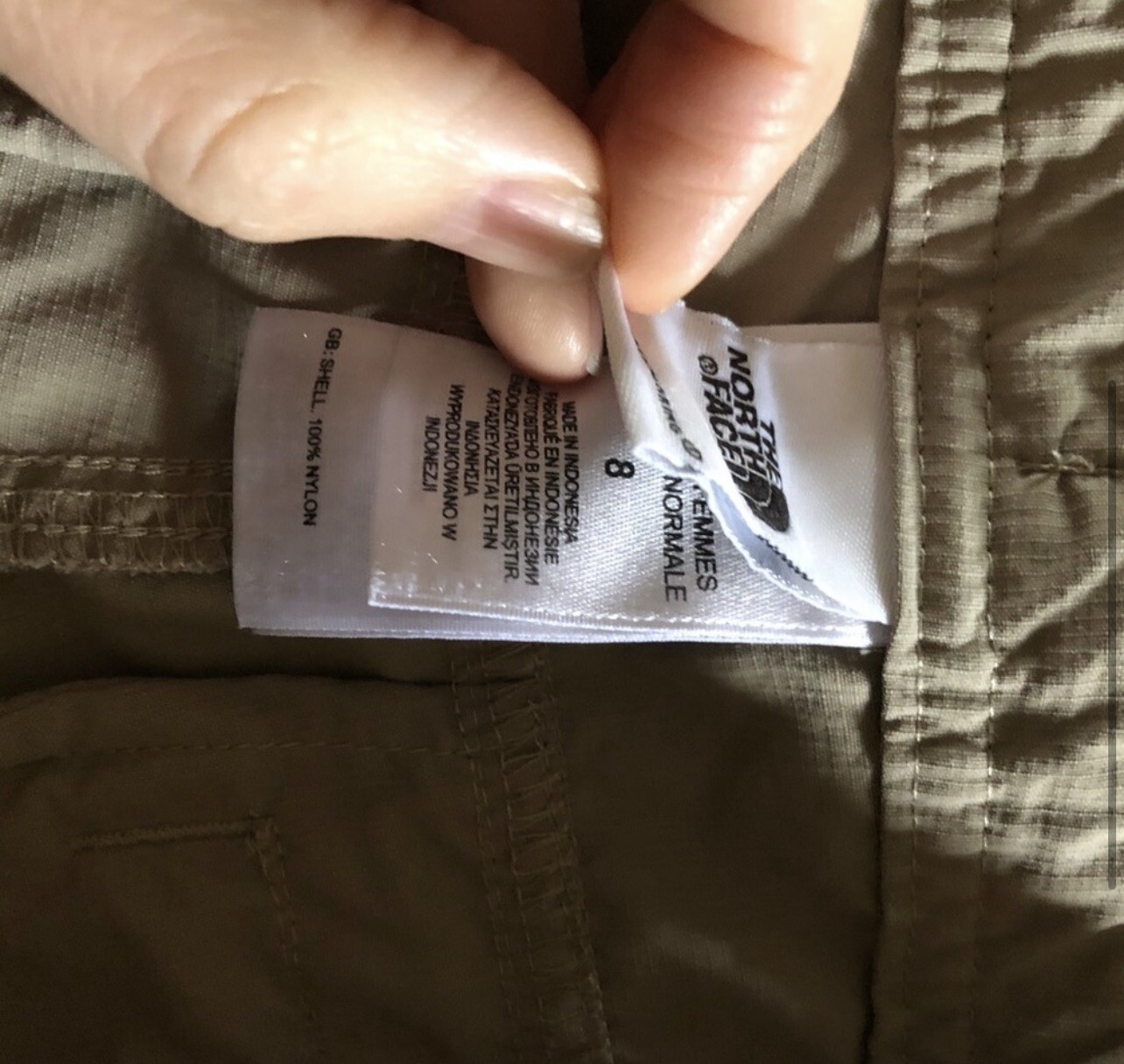 the north face womens tan capri lightweight moisture wicking hiking