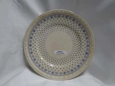 Spode Ermine Blue, Geometric Design: Luncheon Plate, 9 3/8", Craz Med Discolor