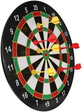 Magnetic Dart Board Kid's Toy Play Room 6 Free Darts Magnet Game Novelty Gift