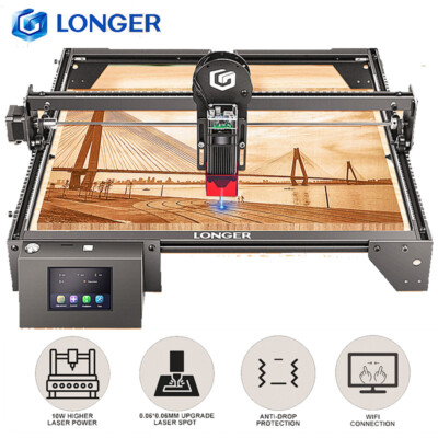 LONGER 60W CNC Laser Engraving Cutting Machine Wifi & USB & TF Card Connct Z6I9