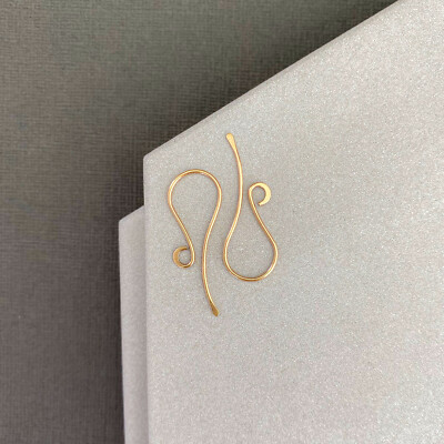 10k Real Gold Ear Wires, Solid Gold French Hook, Jewelry making findings Earring