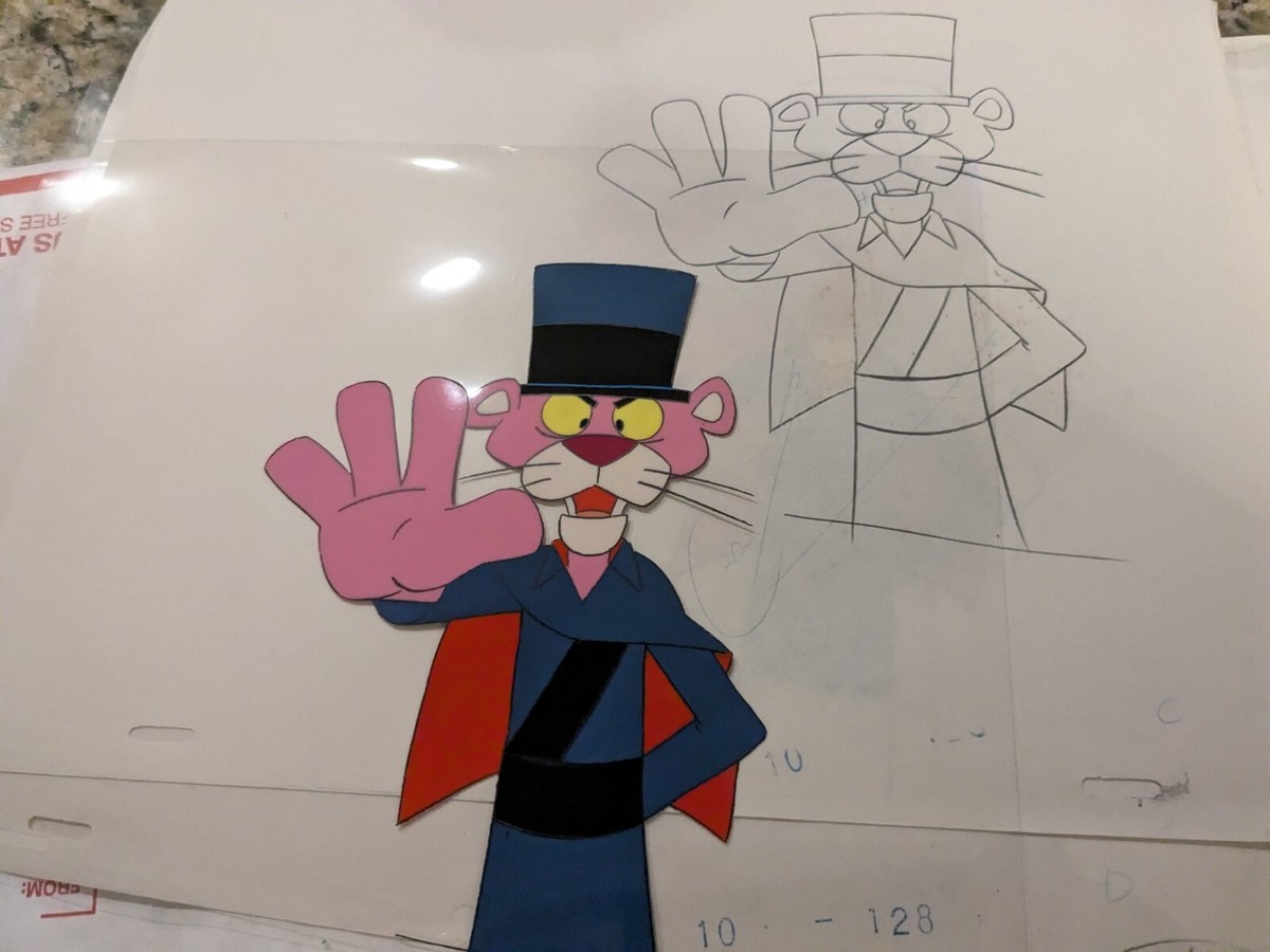 セル画 Drew PINK PANTHER VINTAGE ORIGINAL PRODUCTION ANIMATED CEL+DRAWING 11