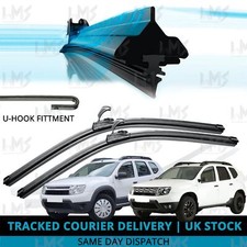 For Dacia Duster 2010-2018 Front Windscreen 20" 20" Flat Aero Wiper Blades Set