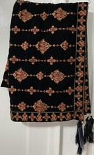 Black Velvet Shawls Wrap Christmas Gift