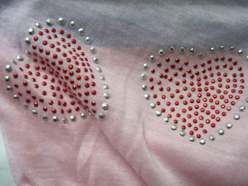 Rosa Shirt mit Nieten Doppelherz~Neu~PET Hund~Medium~LBDDM - Bild 2 von 3