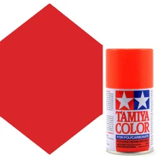 Tamiya Polycarbonate PS-20 Fluorescent Red Spray Paint 86020