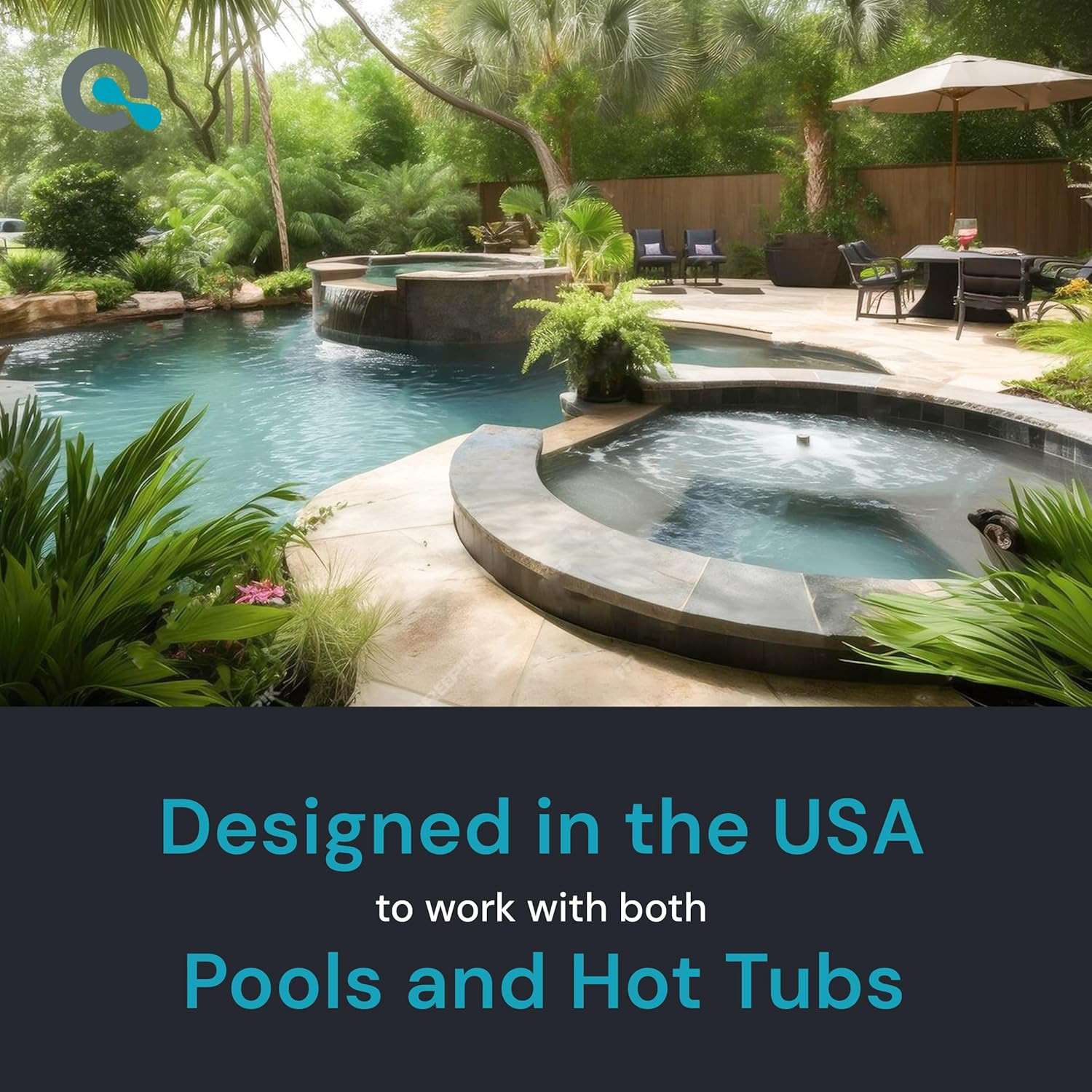 Digital Water Testing Kit - Digital Hot Tub Water Tester for Pool - Digital Chlo