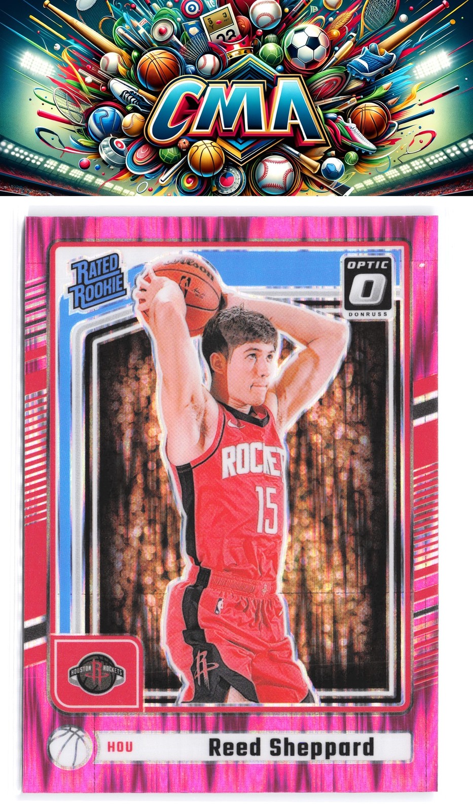 2024-25 Donruss #P-202 Reed Sheppard Optic Rated Rookies Preview Flash