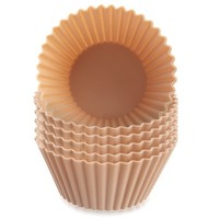MuffinföRmchen Silikonform Backform Cupcake FöRmchen 6,5Cm Wiederverwendbar 6Er
