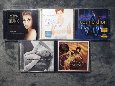   Lot of 5 Celine Dion CDs Let's Talk About Love, Falling Into You, One Heart +
