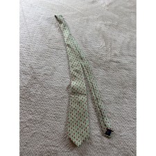 Vineyard Vines Boys Silk Tie Green Bobbing for Apples Pattern Necktie 48 Inch
