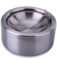 Metal Ashtray with Lid, Flip Top  Ash Tray, Windproof Cigarette Home Pub Smoking
