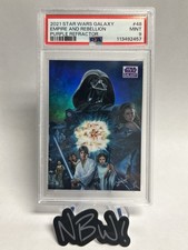 2021 Topps Star Wars Chrome Galaxy Empire And Rebellion  Purple /25  PSA 9