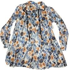 Free People Womens Size S Daisy Jane Long Sleeve Mini Dress NWT