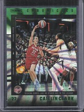 2025 Panini Caitlin Clark Chronicled #11 Caitlin Clark Green Laser