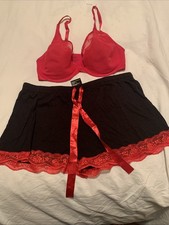 Soma 36DD Red Mesh Bra Bonus