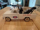 Vintage Tonka AA Wrecker Tow Truck Metal White/Black Boom 24 HR Service