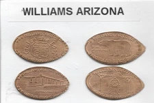 Elongated Pennies-Williams Visitors Center- Williams, Arizona Route 66 