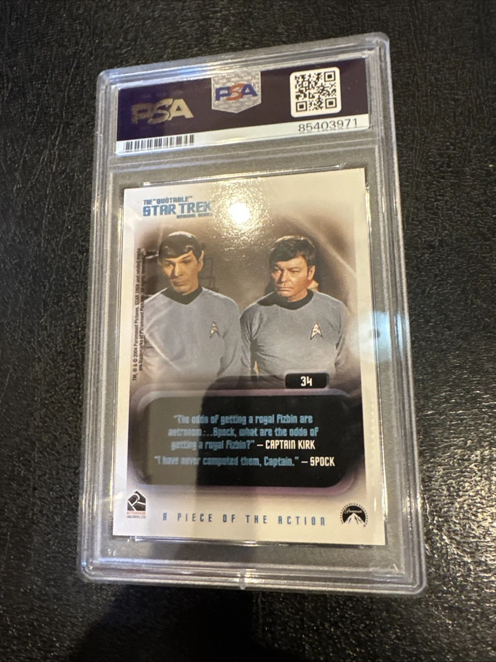 STAR TREK WILLIAM SHATNER PSA CERTIFIED AUTOGRAPH CARD - Image 3 of 4