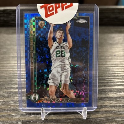 Hugo Gonzalez 2025-26 Topps Chrome #278 Blue X-Fractor Rookie RC
