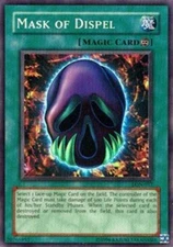Yugioh! MP Mask of Dispel - LON-017 - Super Rare - 1st Edition Moderately Played
