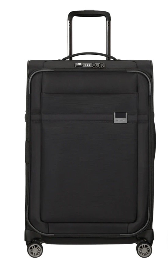 Maleta mediana expandible Samsonite Airea 67 cm 4 ruedas negra - súper ligera