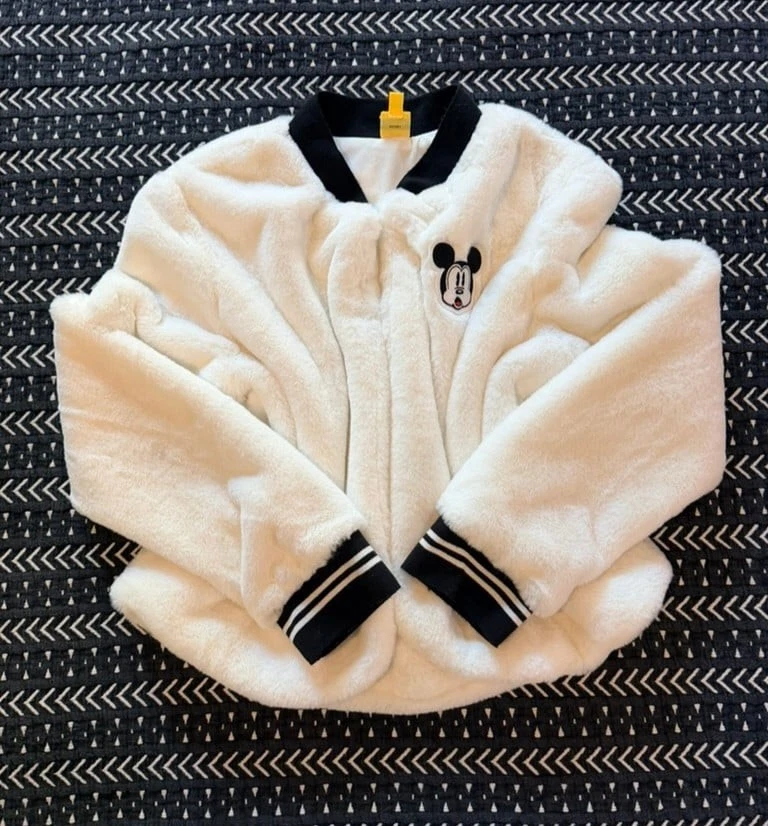 Disney Faux Fur Cream Jacket