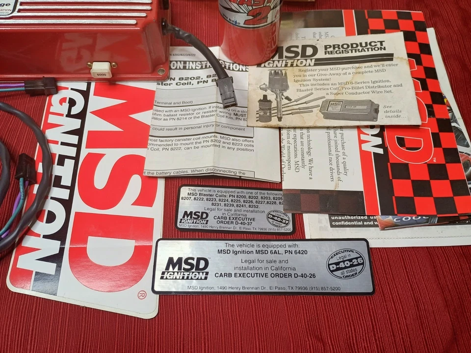 MSD 6AL Ignition Multiple Spark Discharge # 6420 & Blaster 2 Coil Pack # 8202 - Image 2 of 4