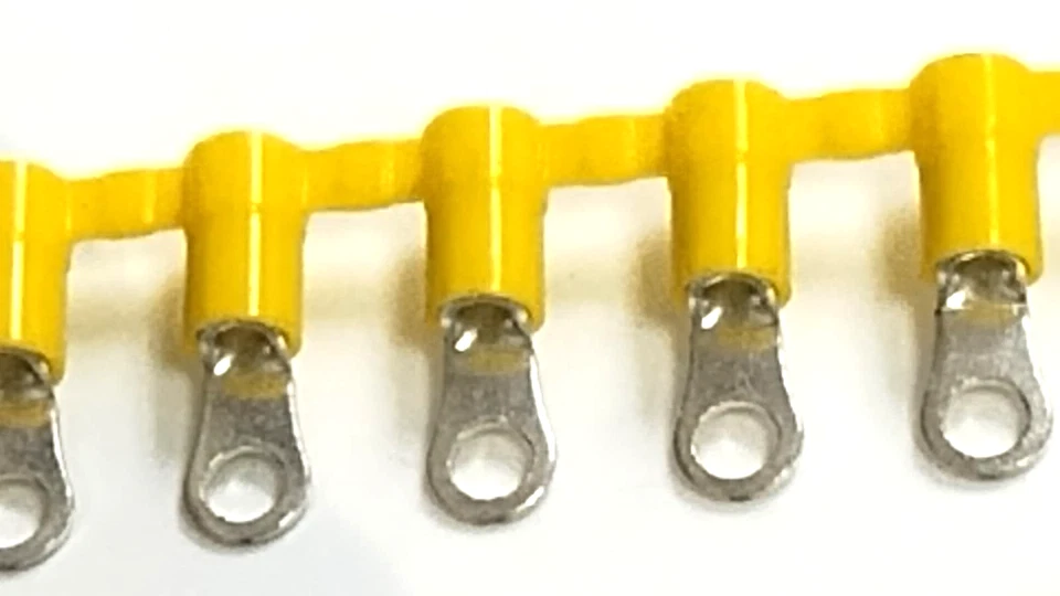 NEW 2K RL PANADUIT PV10-10RB-2K Ring Terminal,Yellow, Vinyl, 10-12 AWG, #10 Stud - Image 4 of 4