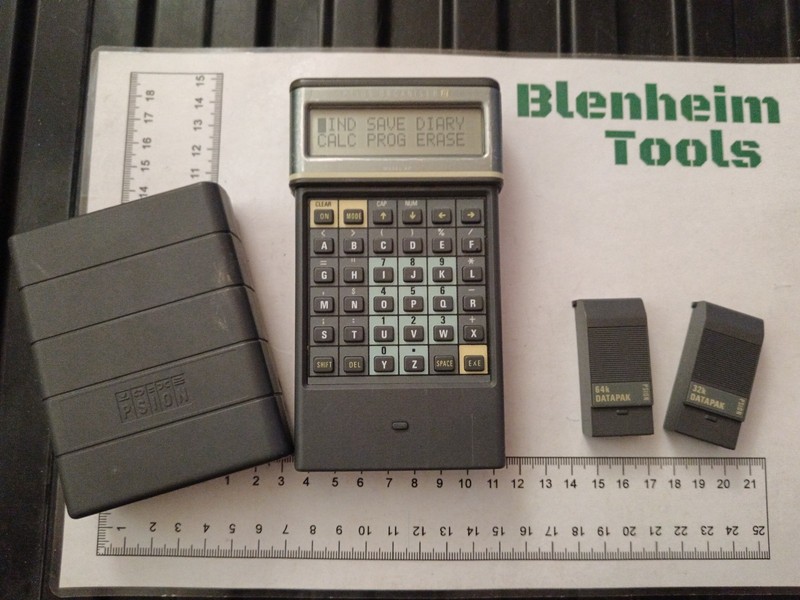 Psion Organiser II 2 - Model XP, with 64k and 32k Datapaks