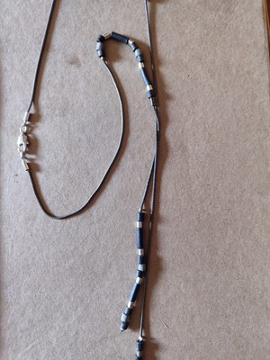 Fuentes Y-Kette mit Rondellen aus Stein Lave