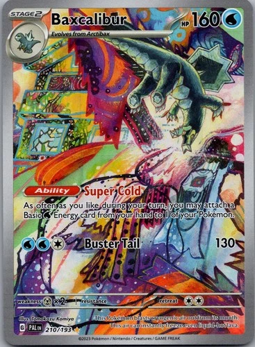 Baxcalibur 210/193 Illustration Rare Paldea Evolved Pokemon Holo Near Mint