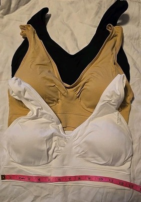 Genie Bra BNW3XL Variety Pack 3XL Padded Support Seamless Wireless New