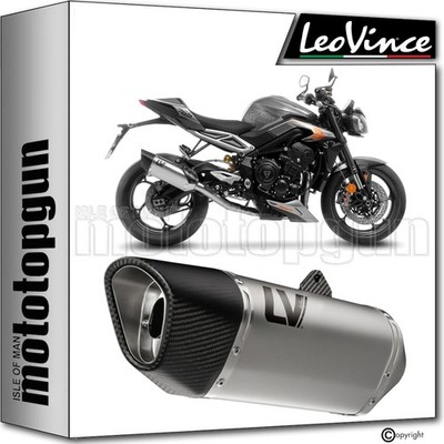 スロウガン LEOVINCE FULL EXHAUST LV-14 R STEEL C TRIUMPH STREET TRIPLE 765 R