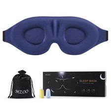 MZOO Luxury Sleep Eye Mask for Side Sleeper Men 1 Count Pack of 1 , C-blue